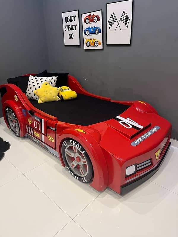 wooden single Car bed 2