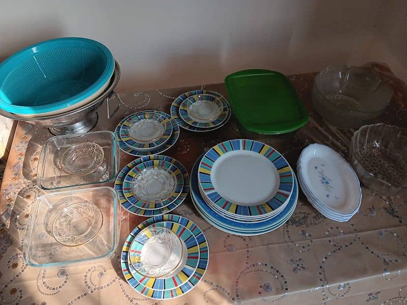 Glass dinner set imported for sale 0