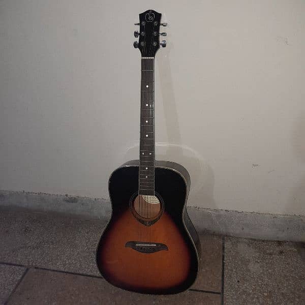 black and orange guitar big size 0