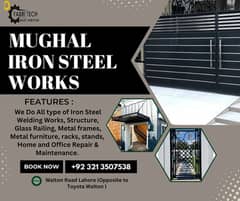 Gate, Doors, Chogaths, Frames, Racks, Aluminum & Glass , Steel works