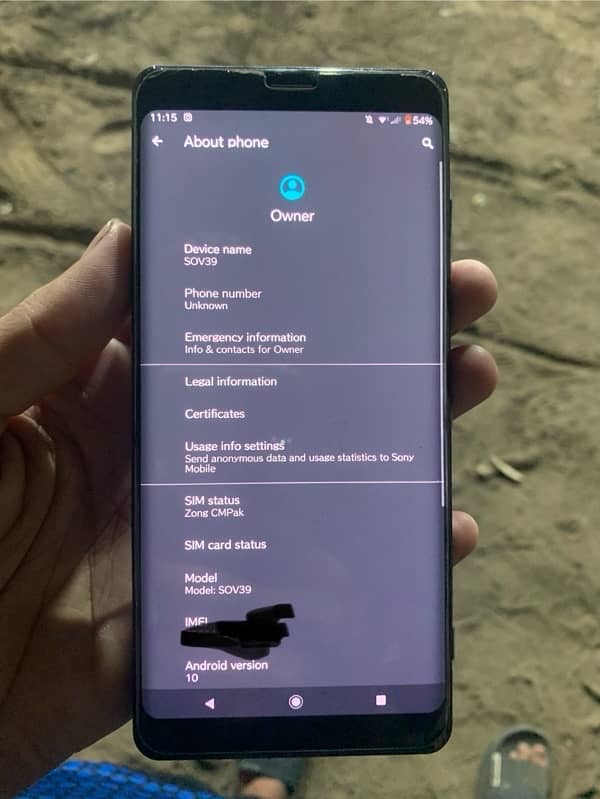 Sony Xperia XZ3   Edge Screen 6