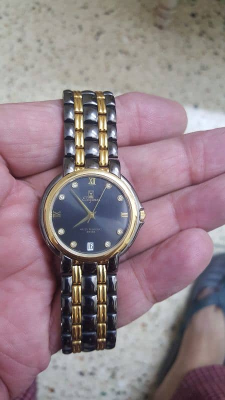 Elegance wrist watch Swiss Made 100 MTR W,R, 1