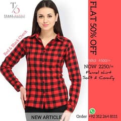 Red & Black Flannel shirt