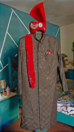 sherwani /kullah / 9 khusa  for sale (03330000637whatsup)