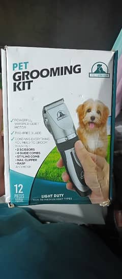 Pet grooming hair clipper kit