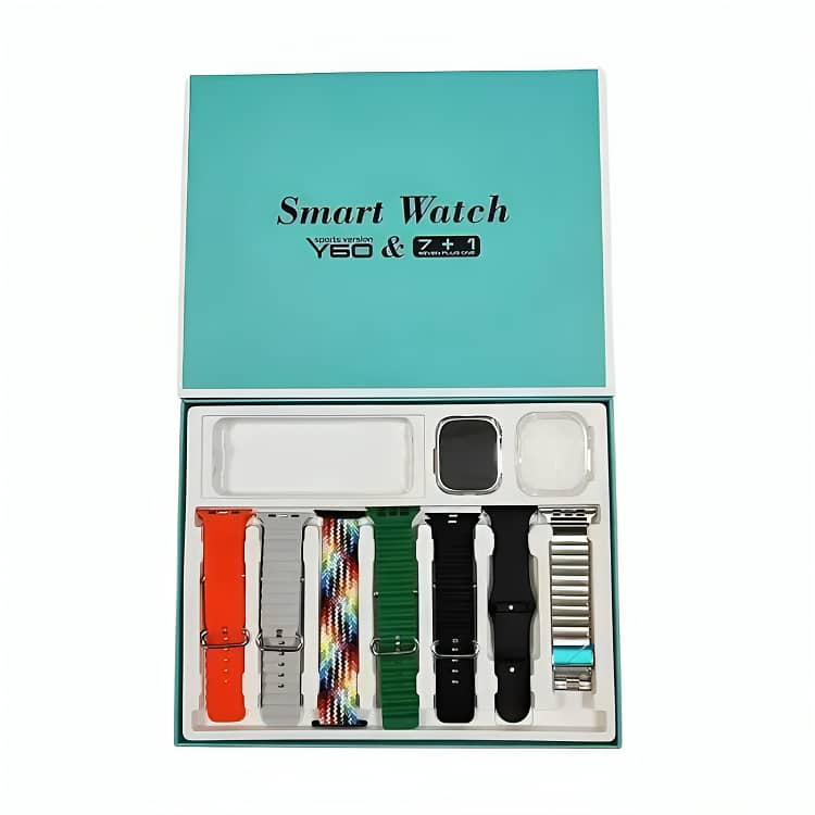 Y60 Smart watch with 7 Straps 1