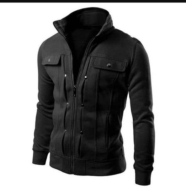 men's Fleece plains Jacket 0