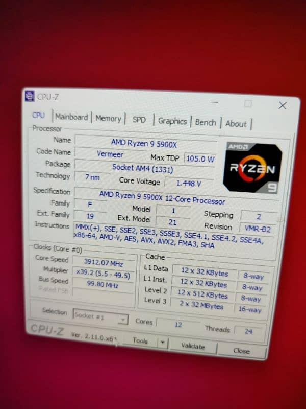 Ryzen 9 5900x with CVN X570m Gaming Frozen 5