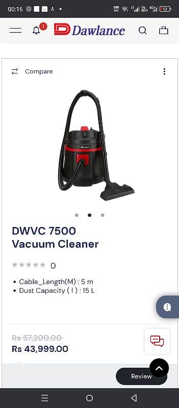 Dawlance vacuum 0