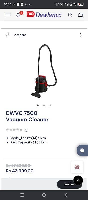 Dawlance vacuum 1