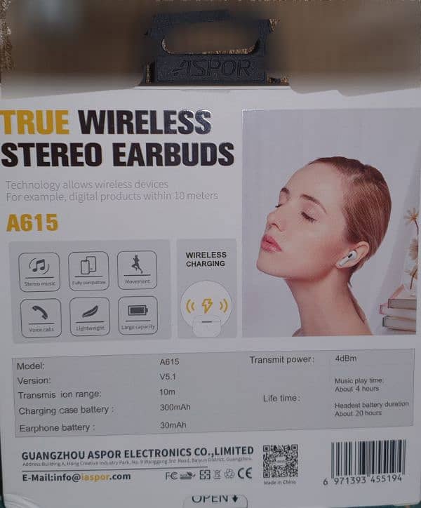 earbud ASPOR A615 TWS Original 3