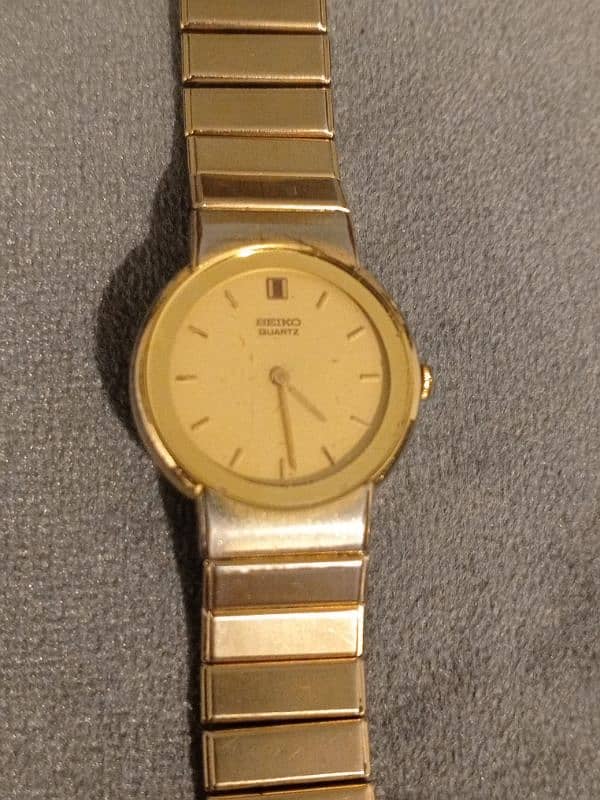 Seiko watch gold platted 1