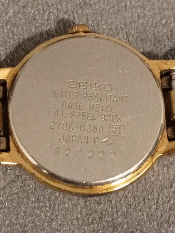 Seiko watch gold platted 2