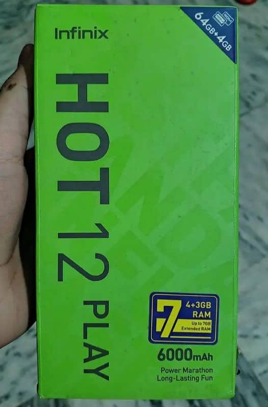 Infinix hot 12 play with all acessries 4