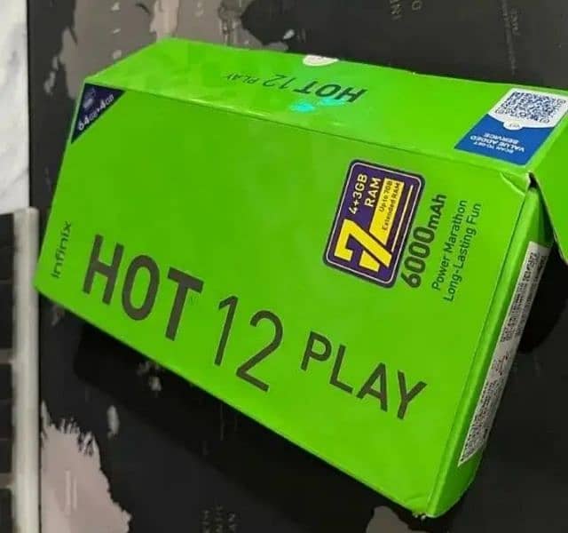 Infinix hot 12 play with all acessries 7