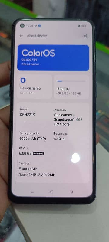oppo  f19 6 128 5