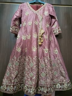 Andrakha Style Khataan Silk 3-Piece Frock Suit - 100% Condition