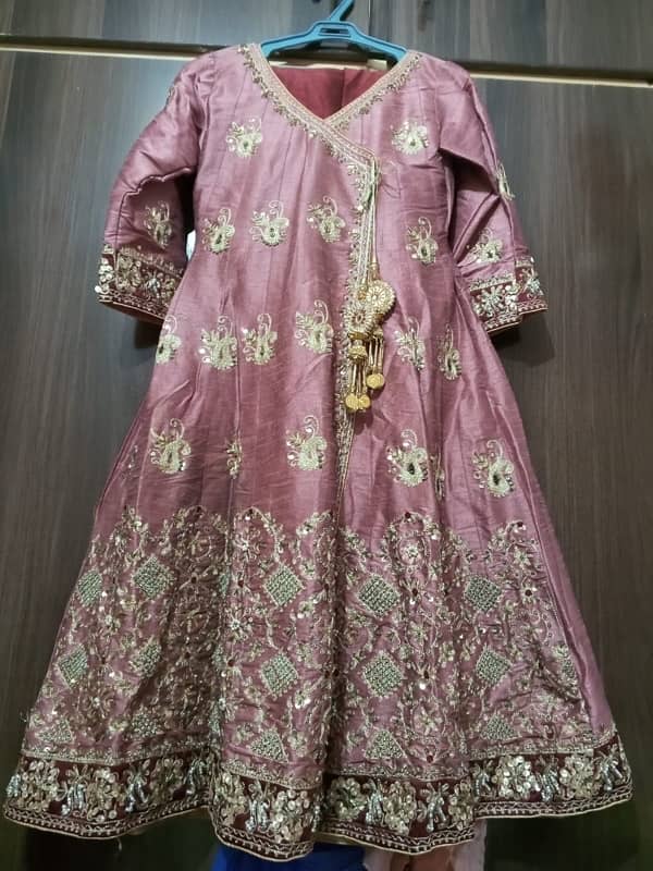 "Andrakha Style Khataan Silk 3-Piece Frock Suit - 100% Condition" 10