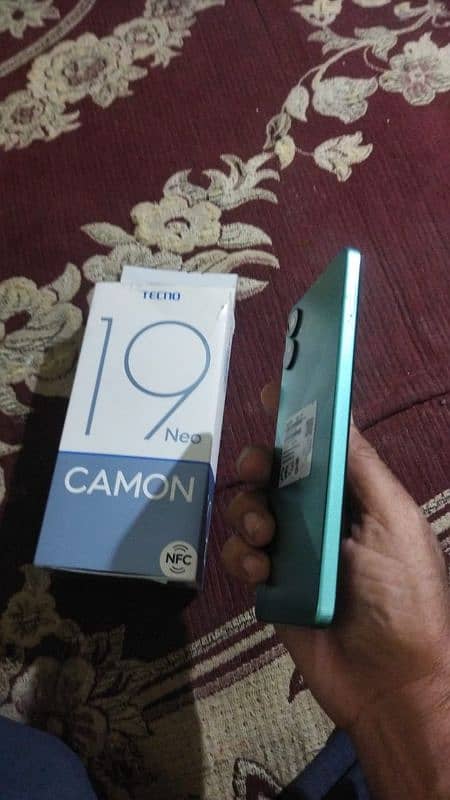 Tecno Damon 19neo 6+4/128 with box just panel change no fault all ok 1