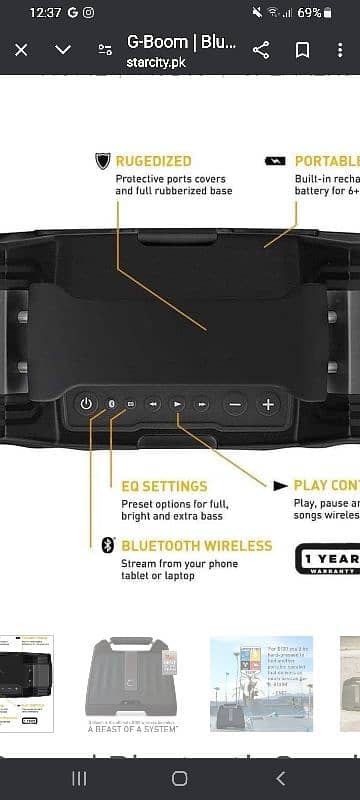 g boom speaker portable 3