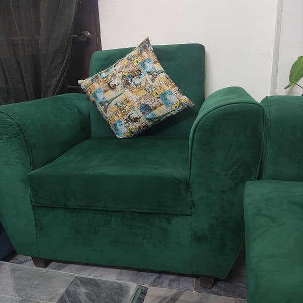 5 Seater Sofa with Glass Table 1