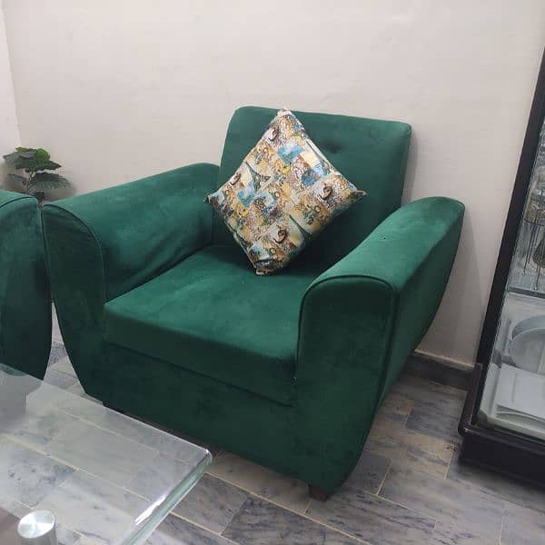 5 Seater Sofa with Glass Table 11