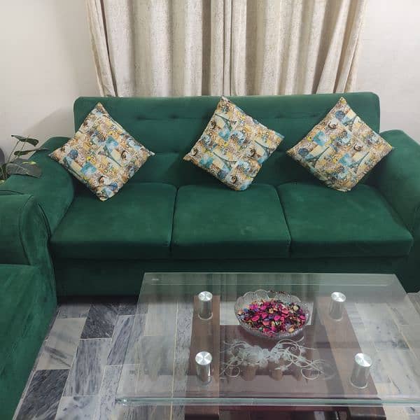 5 Seater Sofa with Glass Table 13