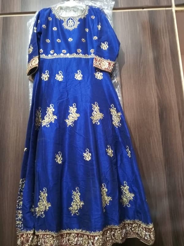 Ethereal two piece frock handcrafted elegance( dupatta + frock) 0