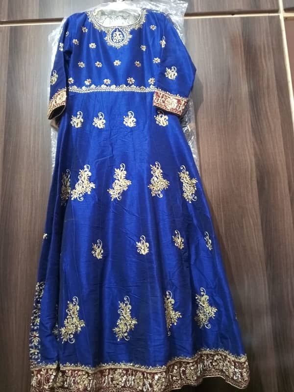 Ethereal two piece frock handcrafted elegance( dupatta + frock) 2