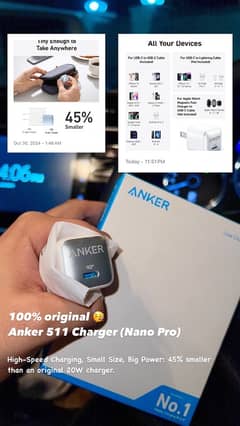 Anker 511 Charger (Nano Pro) for iPhone 20w