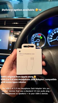 Apple iPhone USB-C to 3.5 mm Headphone Jack Adapter