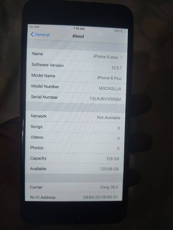 iPhone 6 plus 128G non pta 5