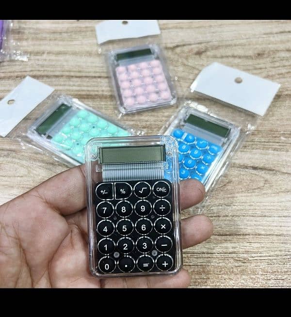 SILICONE MINI POCKET CALCULATOR 0