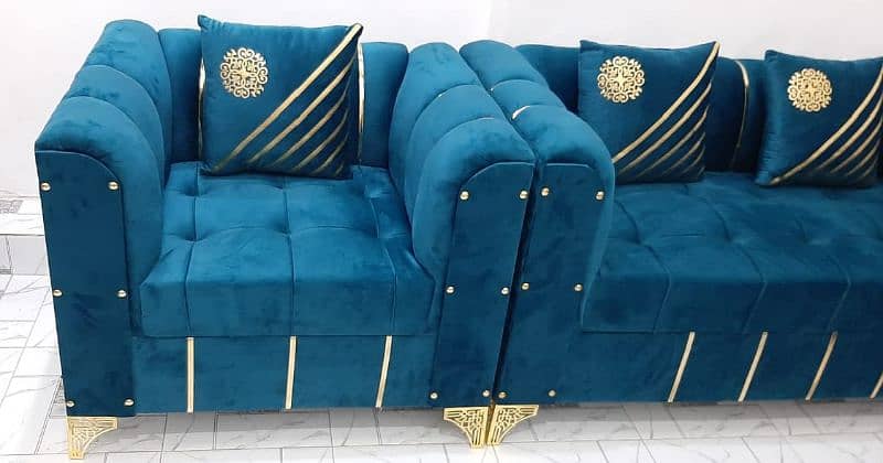 New Texture Design 6 Seater Stylish Sofa Set 8