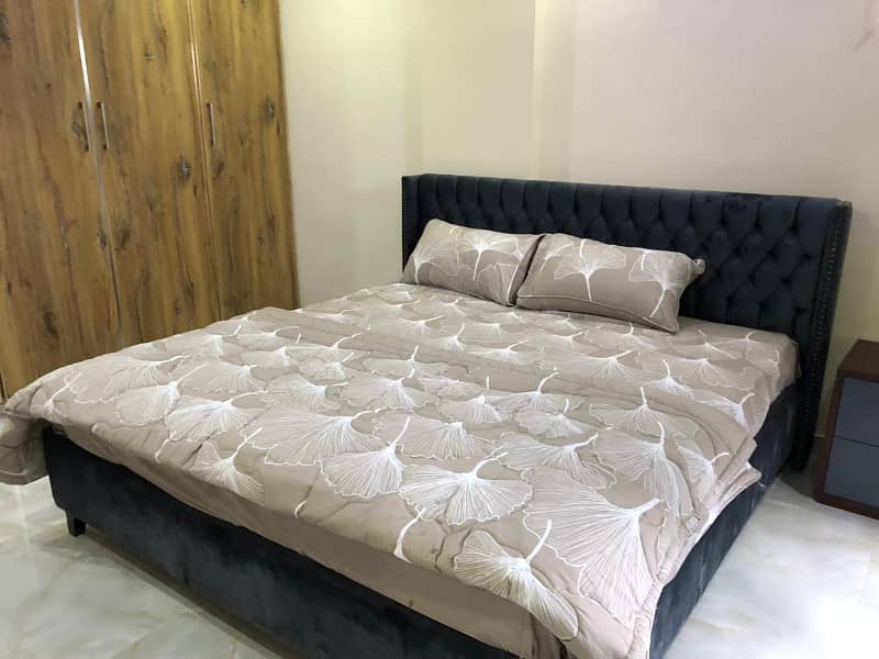 One Bed Furnished Apartment Available For Rent In Nishtar Block Bahria Town Lahore 0