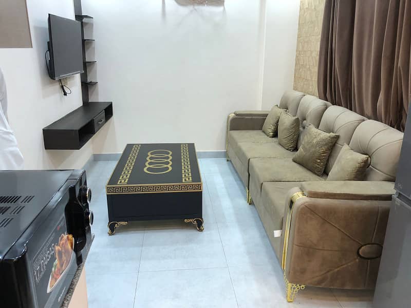 One Bed Furnished Apartment Available For Rent In Quaid Block Bahria Town Lahore 3