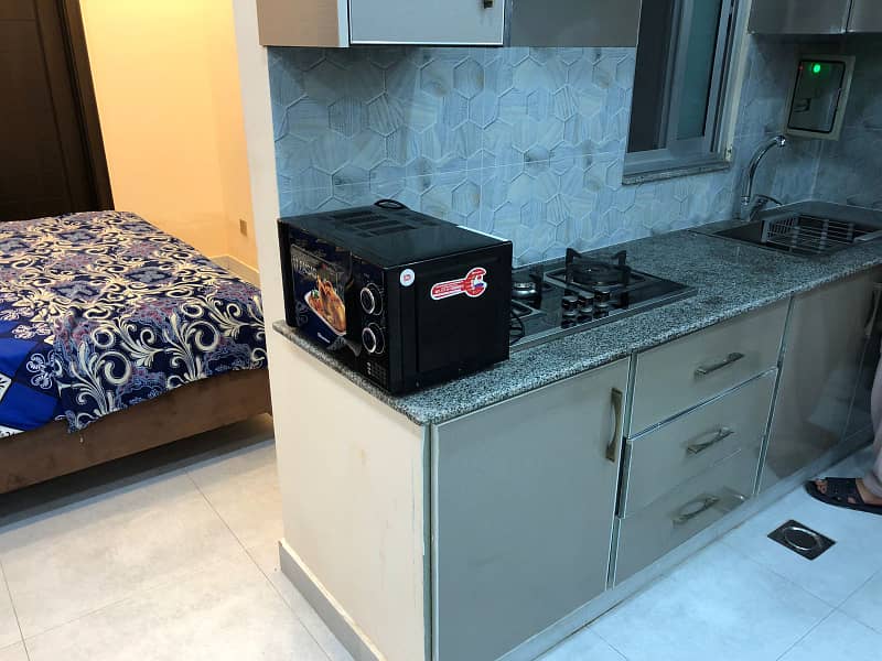 One Bed Furnished Apartment Available For Rent In Quaid Block Bahria Town Lahore 17