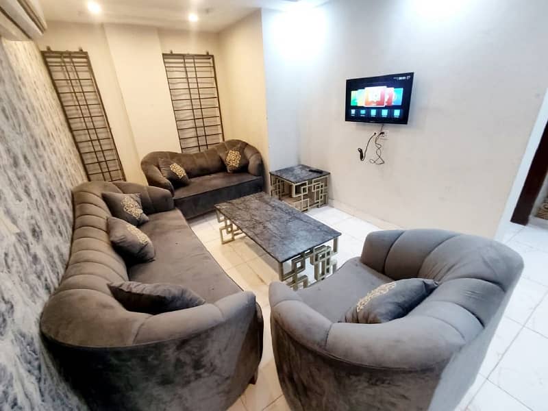 Two Bed Furnished Apartment For Rent In Talha Block Bahria Town Lahore 4