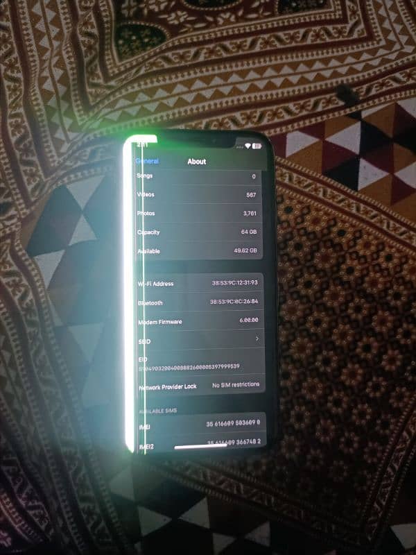 Iphone Xs 64GB  PTA Urgent sale 7