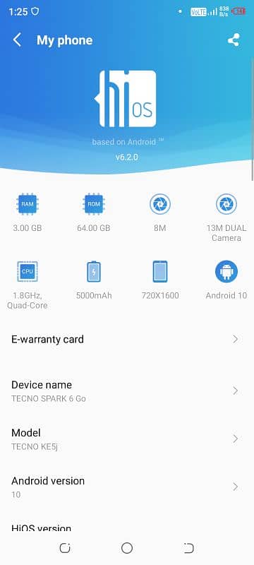 TECNO SPARK 6GO MODEL TECNO KE5j 4