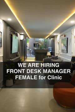 Front desk attendant for clinic , Video Editor , videographer (female)