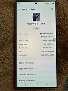 samsung galaxy s24 Ultra CP i. D sim working