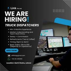 Experienced Truck Dispatchers and Sales Representative Required