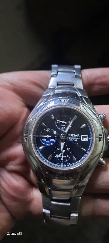 Japan watches pulsar Cronograph by seiko co 1