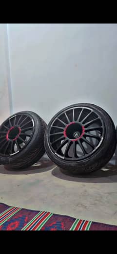 Alloy rims 18 inch with low profile tyre civic