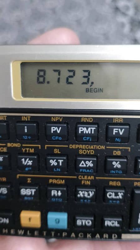 HP-12C English Financial Calculator Programmable 3