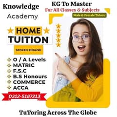 Home Tutor,Online Tutor,ACCA,O/A level,Math,IGCSE,English,Home tution