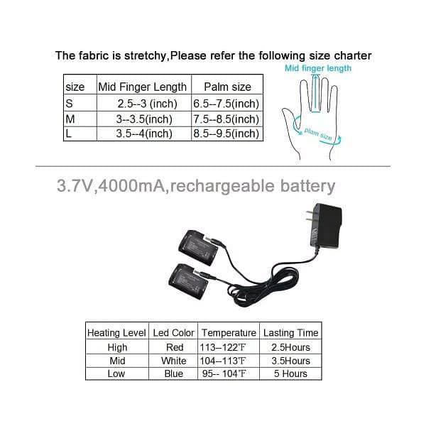 lpcpilly heated gloves for sale in Pakistan battery gloves washable 4