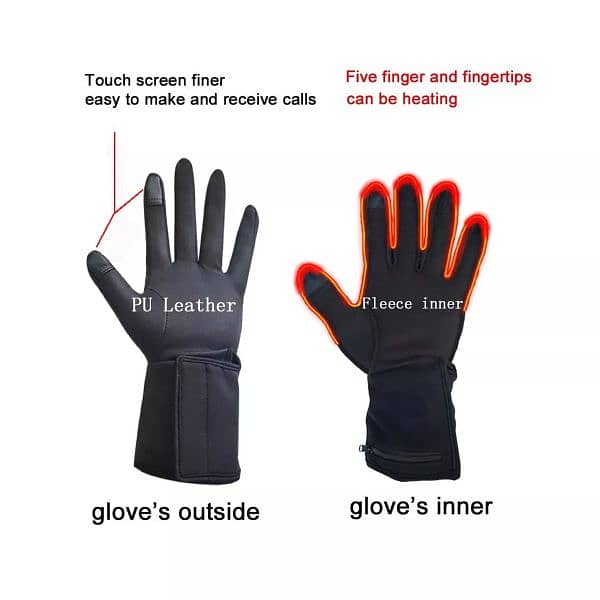 lpcpilly heated gloves for sale in Pakistan battery gloves washable 6