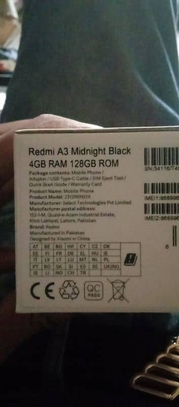 #Xiaomi #Redmi #A3 4GB/128GB MIDNIGHT BLACK COLOR 3